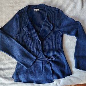Cocogio Blue Women's Cardigan Sweater